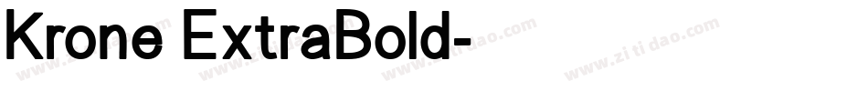 Krone ExtraBold字体转换